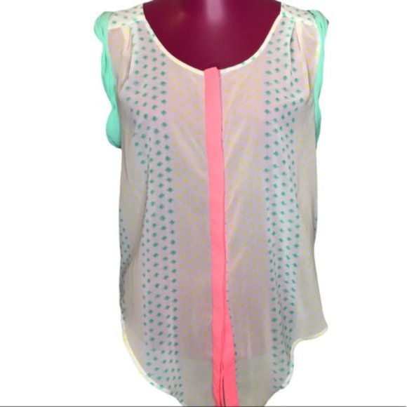 American Eagle Sheer Sleeveless Top Size M - Picture 5 of 8